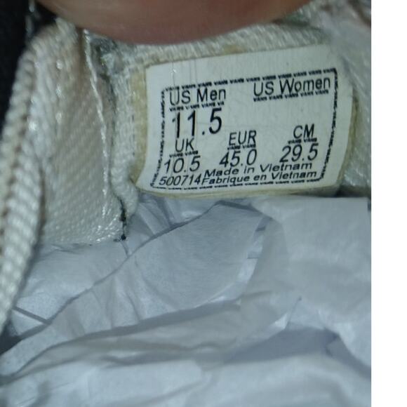 Vans Off The Wall SK8 Mens Black & Gray Checkered Slip-On Sneakers- Size: 11 1/2 - Picture 7 of 7